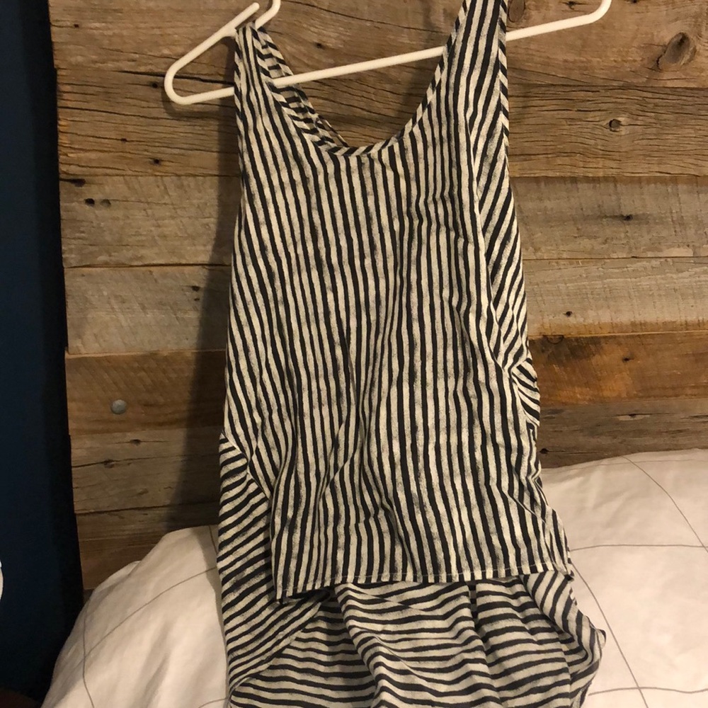 Striped blouse tank top
